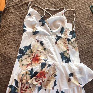 LuLus floral mid length dress